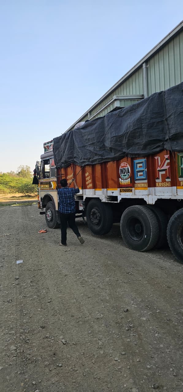 Loaded truck dispatched from the Beejveda facility