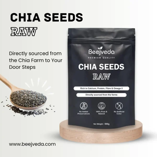 Beejveda Organic Chia Seeds: Your Daily Dose of Health & Vitality - Image 2