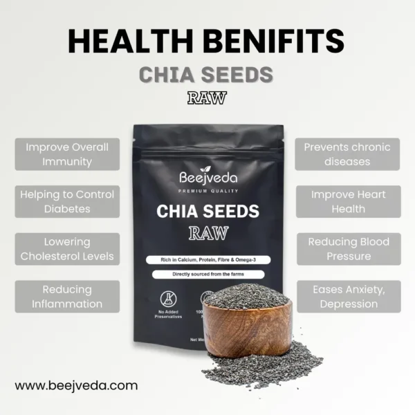 Beejveda Organic Chia Seeds: Your Daily Dose of Health & Vitality - Image 5